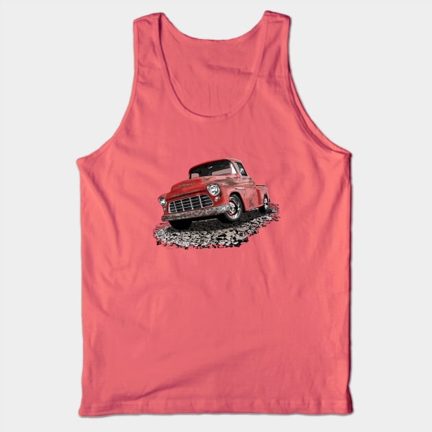 Rusty Red 55 Chevy Truck Tank Top by ZoeysGarage